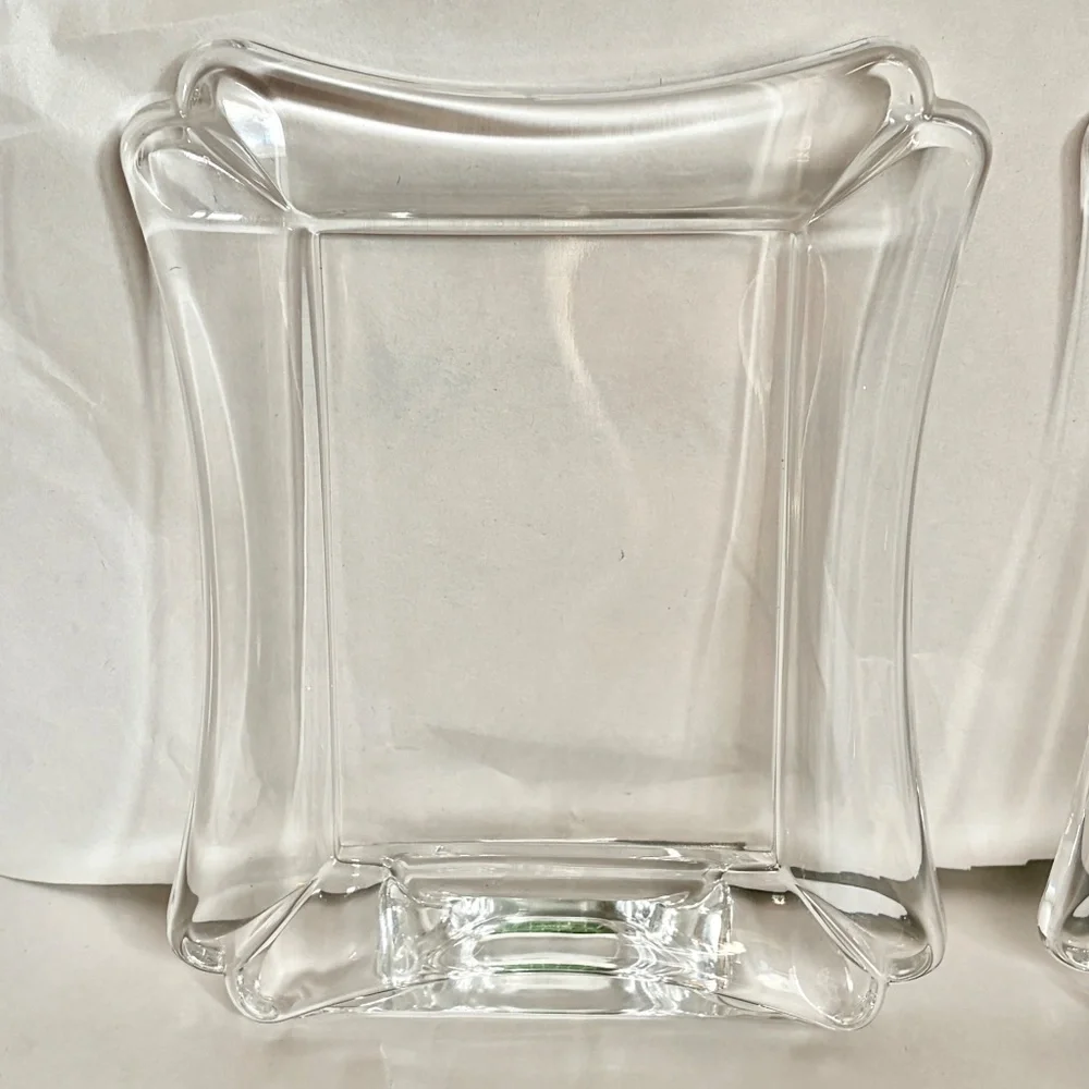 2 CRYSTAL Lenox Wedding Promises Portrait Gallery Picture Frame 3.5” x 5” Photo